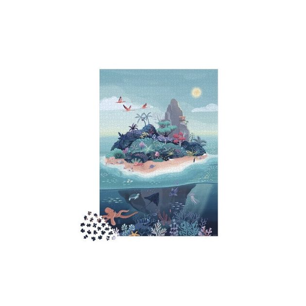 Janod 02517 2000 darabos puzzle Misztikus sziget