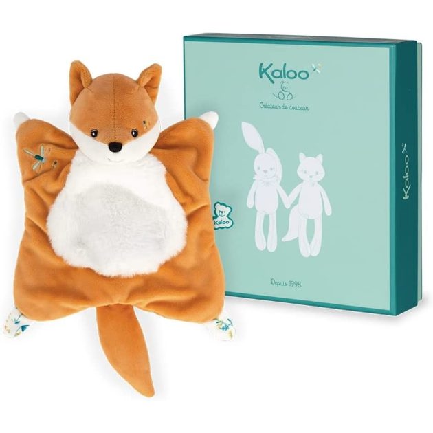 Kaloo K960271 FRIPONS - SQUARE Csücsköző kendő Róka LEONARD - 20CM