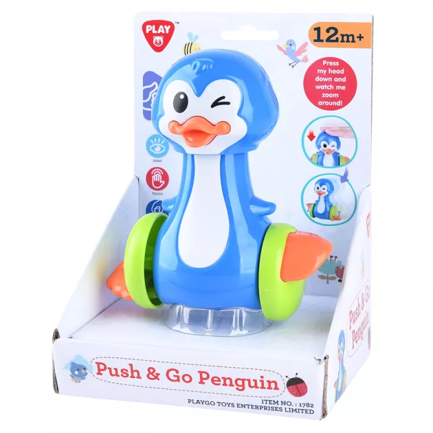 Playgo nyomd és gurul vidám bébipingvin