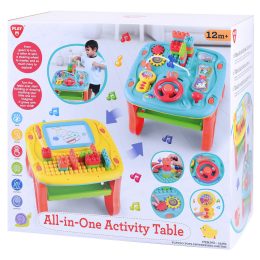 Playgo kétoldalú játszóasztal (all-in-one)