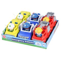 Playgo műanyag autók figurával