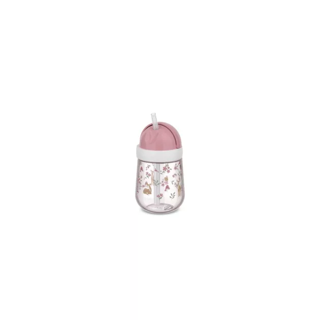 Little Dutch szívószálas pohár 300 ml - fairy garden