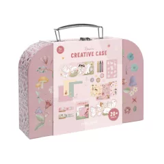   Little Dutch kreatív készlet bőröndben - Rosa Fairy Garden