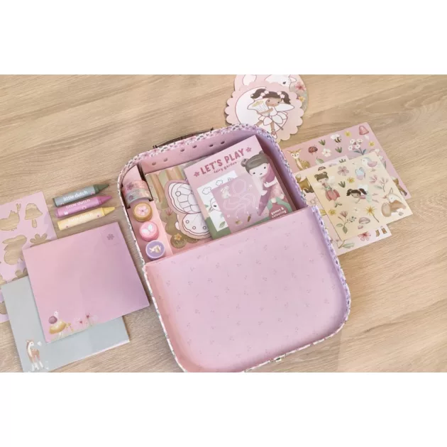 Little Dutch kreatív készlet bőröndben - Rosa Fairy Garden