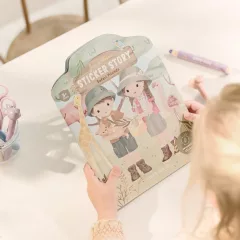 Little Dutch újrafelhasználható matricás füzet - Safari