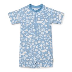   Little Dutch rövid ujjú úszóoverál Sea Life Ocean Blue - 74/80