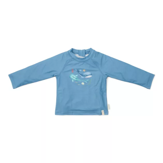 Little Dutch hosszú ujjú úszó póló Ocean Blue - 74/80