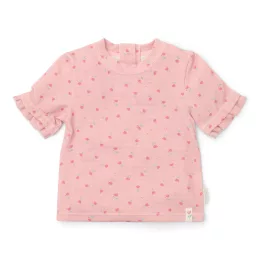   Little Dutch rövid ujjú úszópóló Sunny Flowers Blush - 74/80