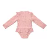 Little Dutch hosszú ujjú fürdőruha Sunny Flowers Blush - 74/80