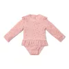 Little Dutch hosszú ujjú fürdőruha Sunny Flowers Blush - 98/104