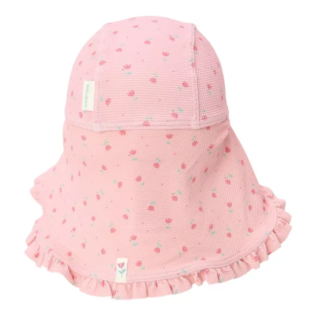 Little Dutch strand sapka Sunny Flowers Blush - 2-es méret