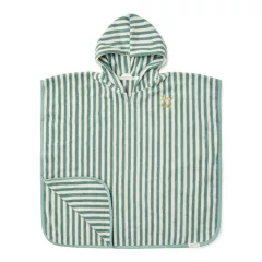   Little Dutch fürdőponcsó Seashells and Stripes Surf - Blue