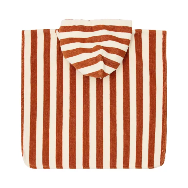 Little Dutch fürdőponcsó Ocean World Brown Stripe - One size