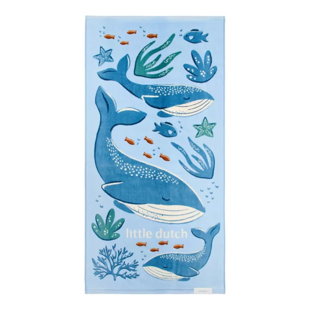 Little Dutch strandtörölköző Ocean World Blue - 60cm X 120cm