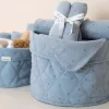 Little Dutch kerek tároló 30x25 cm - Pure Denim Blue