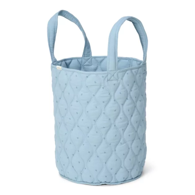 Little Dutch kerek tárolókosár 35x45 cm - Pure Denim Blue