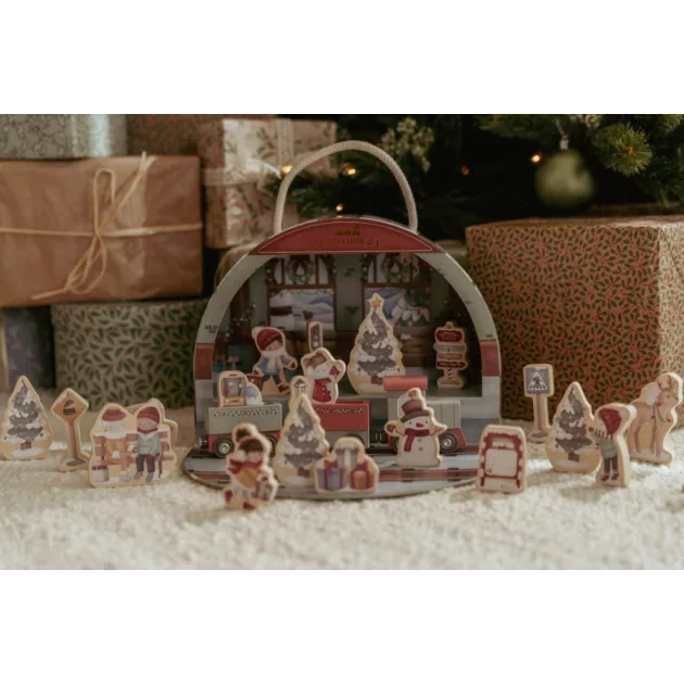 Little Dutch adventi ajándékdoboz kisvonattal
