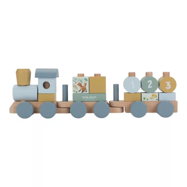 Little Dutch vonat építőelemekkel - Forest Friends