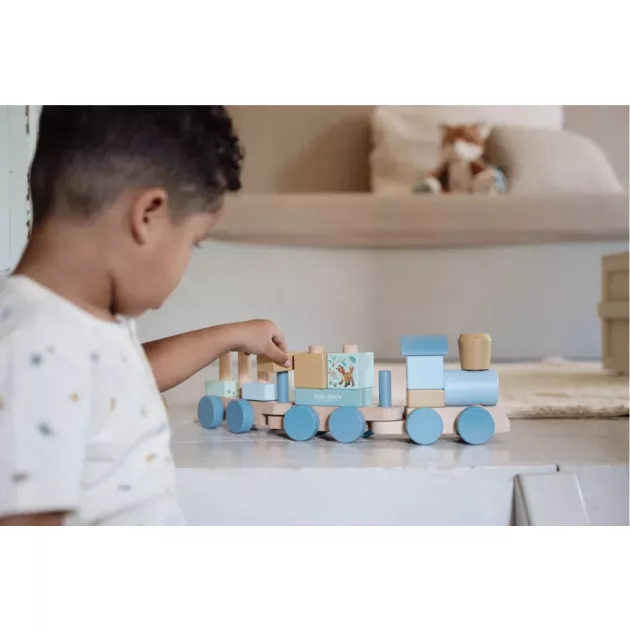 Little Dutch vonat építőelemekkel - Forest Friends