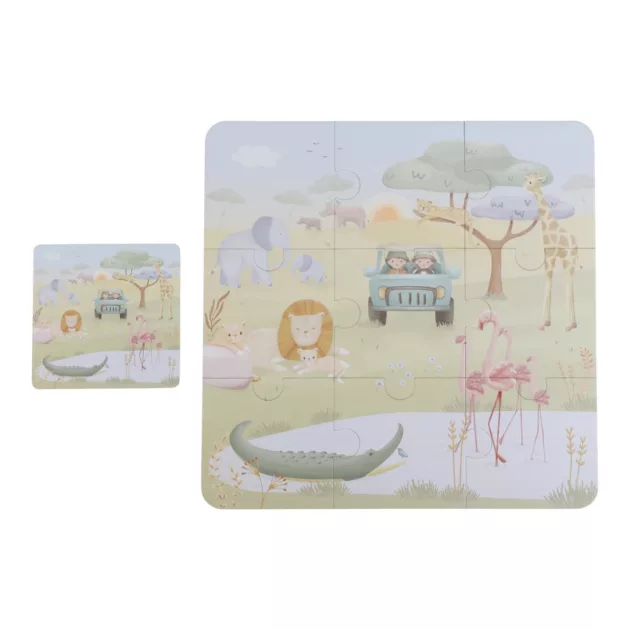 Little Dutch 6 az 1-ben puzzle- Safari Friends