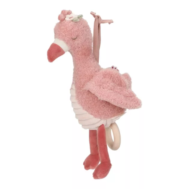 Little Dutch felhúzható zenélő flamingó-Safari Friends