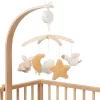 Little Dutch Zenélő körforgó natúr fa vázzal - Newborn Naturals