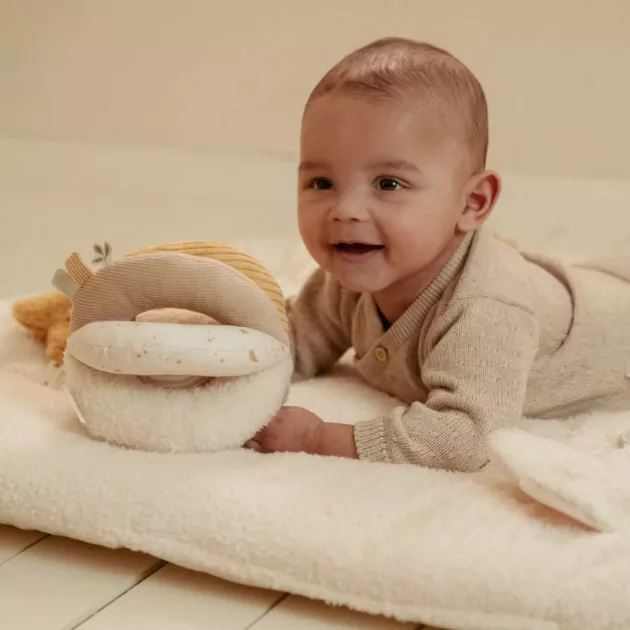 Little Dutch készségfejlesztő plüss labda - Newborn Naturals
