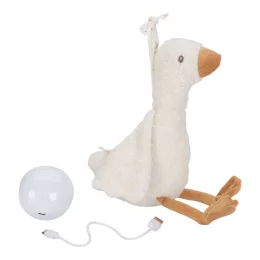   Little Dutch Alvást segítő zenélő gúnár éjjeli fénnyel - Newborn Naturals