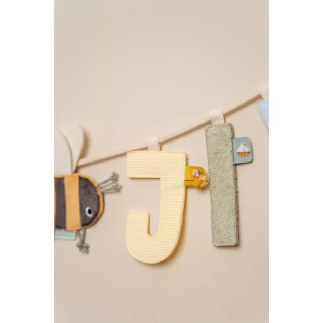 Little Dutch felfűzhető textil betű - J