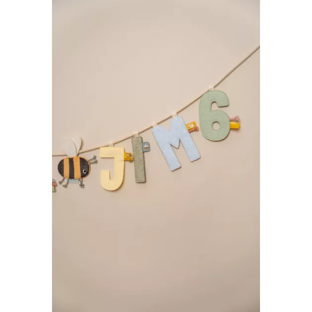 Little Dutch felfűzhető textil betű - M