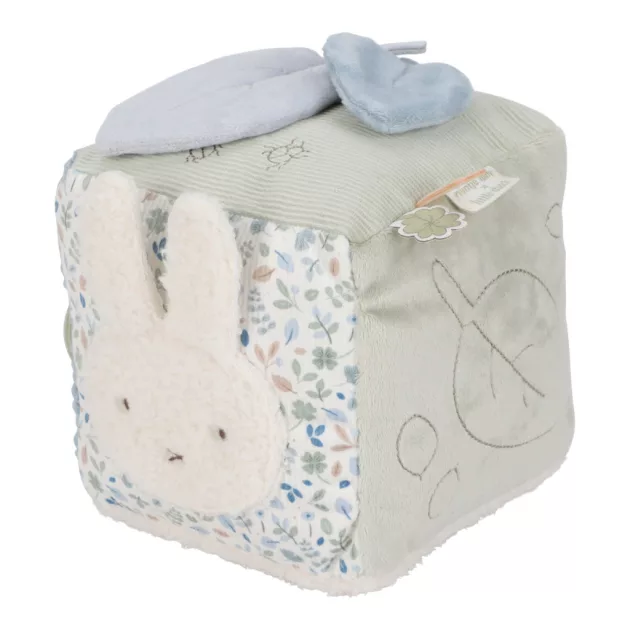 Little Dutch Miffy készségfejlesztő plüss kocka - Lucky Leaves