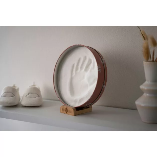 Petit Artichaut kéz- és lábnyomat készítő Baby Box kerek - Rainbow Terracotta