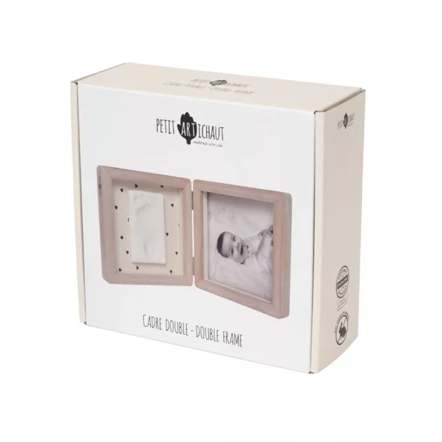 Petit Artichaut kéz- és lábnyomat készítő kinyitható fényképtartó kerettel - Pretty Hearts