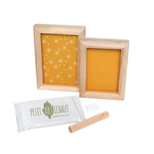 Petit Artichaut kéz- és lábnyomat készítő duo fényképtartó kerettel - Daisy Ochre