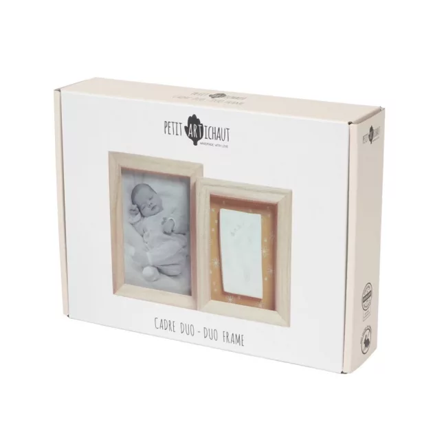 Petit Artichaut kéz- és lábnyomat készítő duo fényképtartó kerettel - Daisy Ochre