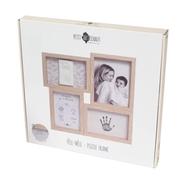 Petit Artichaut kéz- és lábnyomat készítő puzzle keret - Ivy Grey