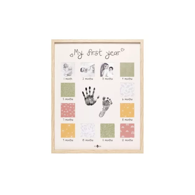 Petit Artichaut kéz- és lábnyomat készítő - "My first year" fényképtartó keret