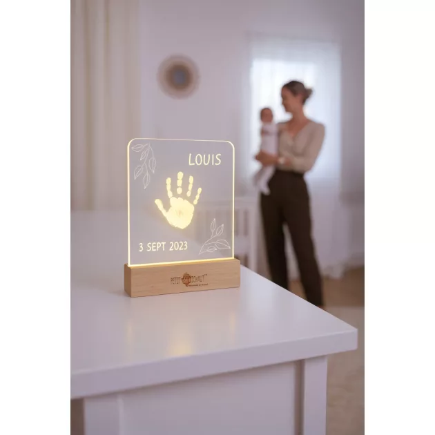 Petit Artichaut kéz- és láblenyomat készítő készlet integrált világítással