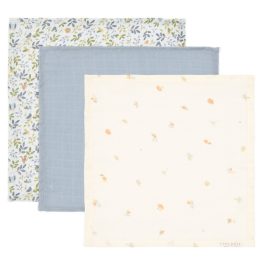 Little Dutch muszlin arctörlő kendő 3 db Forest Friends