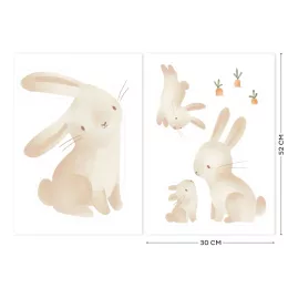 Little Dutch Falmatrica szett - Baby Bunny (3 ív)