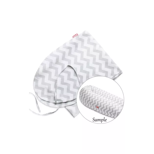 Scamp huzat univerzális szoptatós párnára - ZigzagGreyWhite