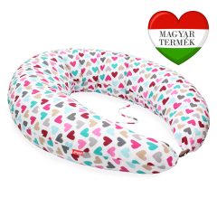   Scamp formázott gombosvégű párna pamut huzattal /ColorfulHeart