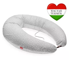   Scamp formázott gombosvégű párna pamut huzattal /GreyLittleBigStars