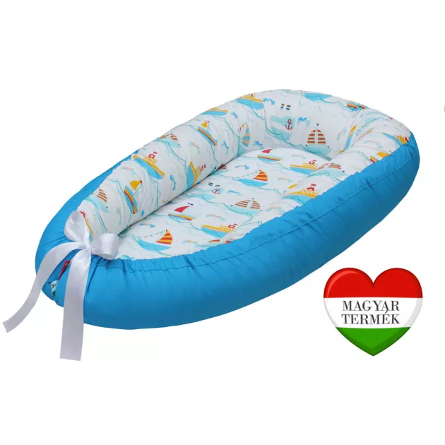 Scamp babafészek - kókuszbetétes /BlueBoats (Hajós babafészek)