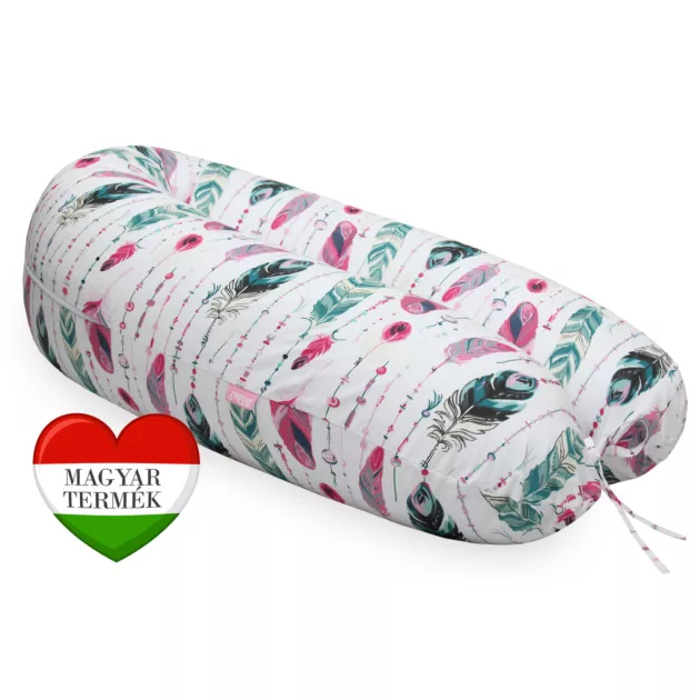 Scamp formázható univerzális szoptatós párna pamut huzattal /FeatherPinkGreen ()