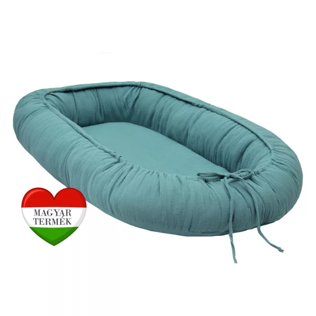 Scamp muszlin babafészek /Emerald (Zöld babafészek)