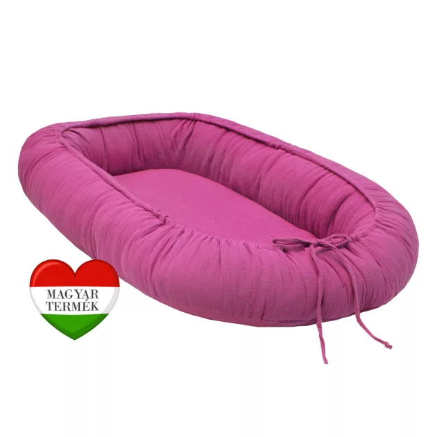 Scamp muszlin babafészek /Pink (Pink babafészek)