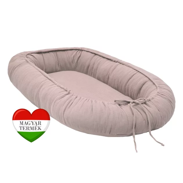 Scamp muszlin babafészek /Cocoa (Bézs babafészek)