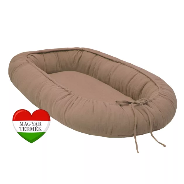 Scamp muszlin babafészek /LightBrown