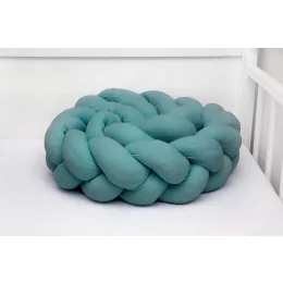 Scamp Fonott rácsvédő muszlin anyagból - 210cm emerald